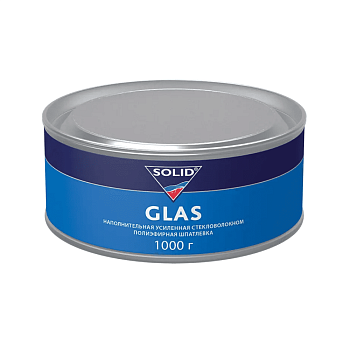 Шпатлевка наполнительная SOLID GLAS - (1000 гр)  усиленная стекловолокном